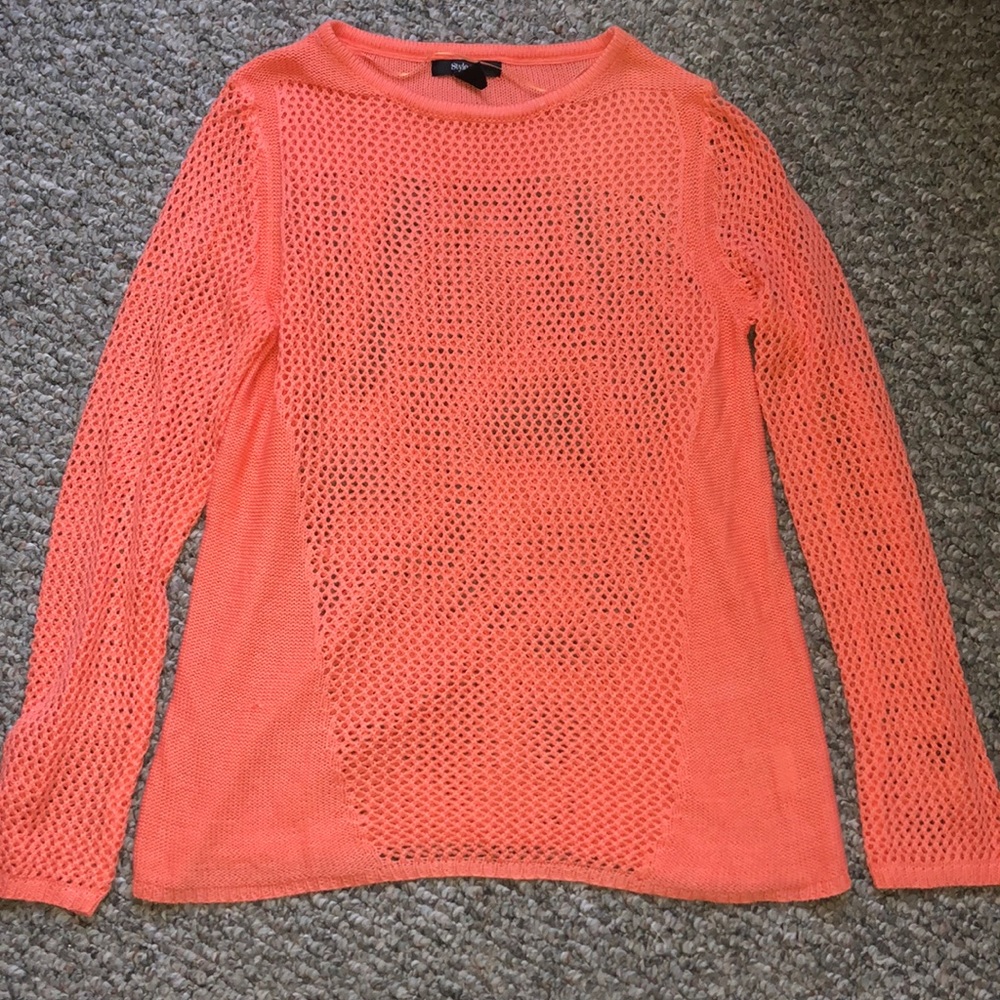 StyleCo Orange Size Medium Sweater
